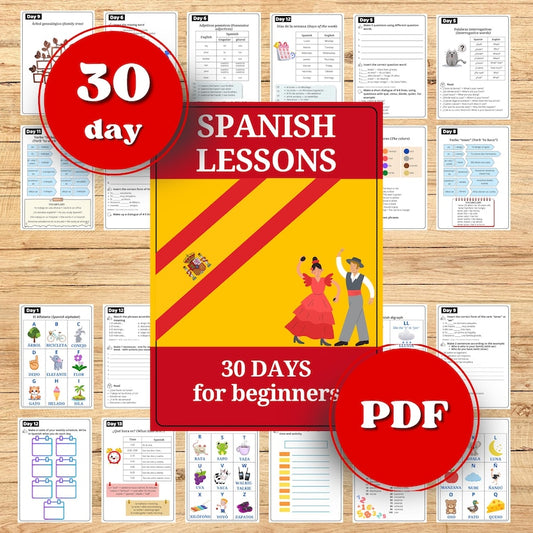 Spanish Language for Beginners (30 days Curriculum)