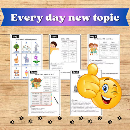 Spanish Language for Beginners (30 days Curriculum)