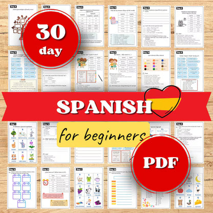 Spanish Language for Beginners (30 days Curriculum)